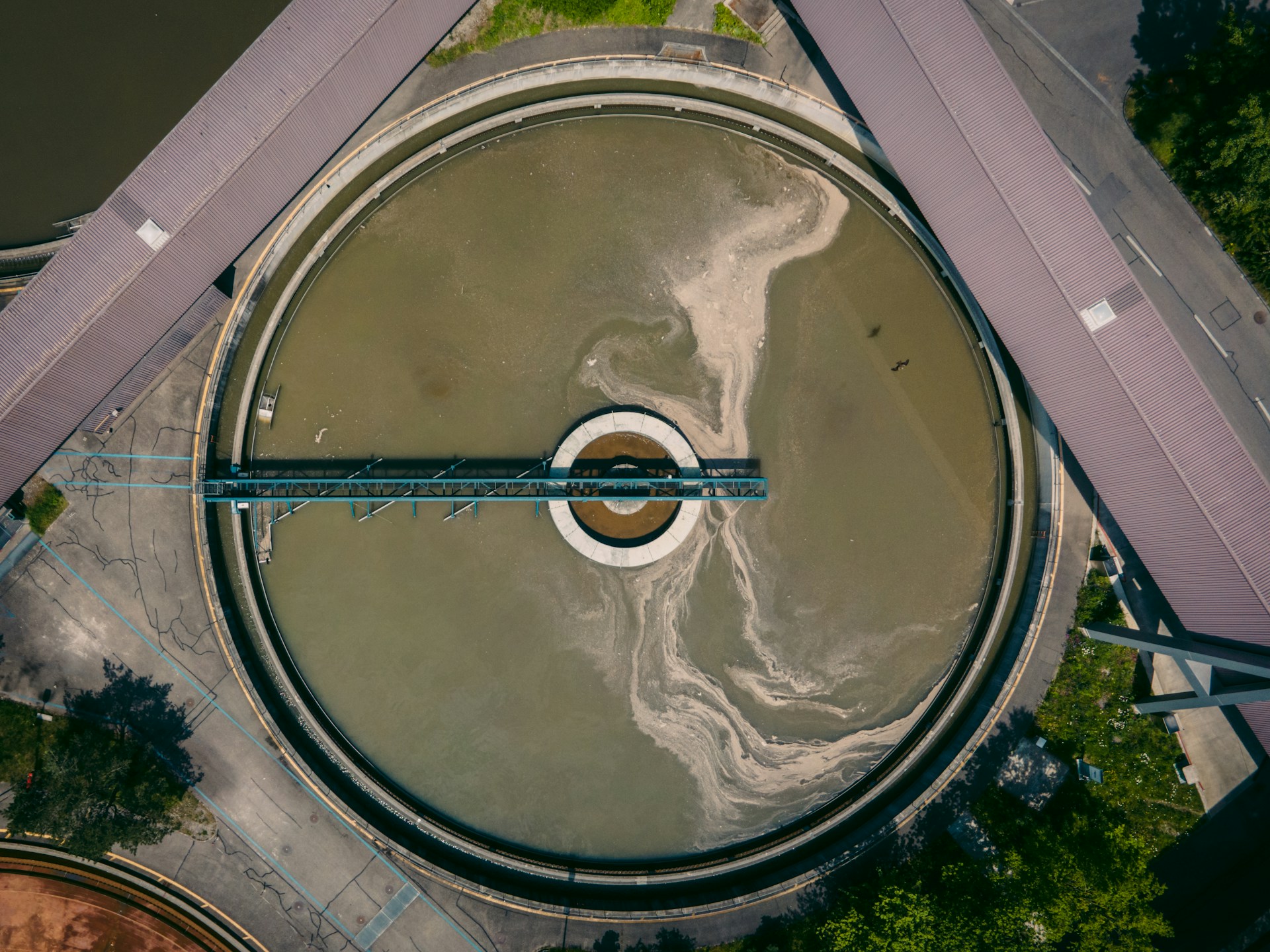 A photo of sewer system